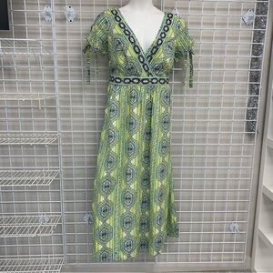 eShakti Geometric Print Maxi Dress.  Size 16/18